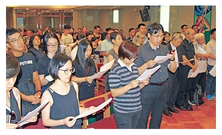 基督徒參與七一祈禱會 為民主祈禱 呼籲釋放劉曉波封面