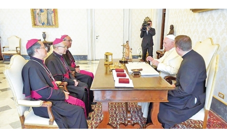 港澳主教向教宗述職 教宗：一起為中國教會祈禱封面