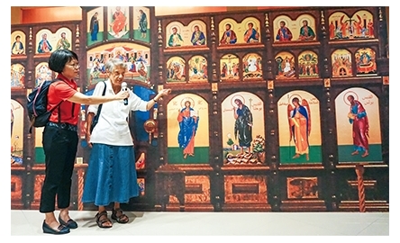 聖母聖衣堂舉行聖像畫展 展示本篤會修女及信徒作品封面