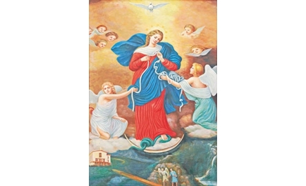大埔天主堂 新置解結聖母畫像封面