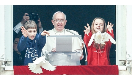 教宗公布「世界和平日」文告 提出對話 修和 生態皈依 三幅度封面